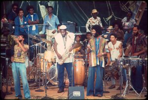 Gil Scott-Heron performing at the AFRAM Expo Festival, August 8, 1976 by Robert Breck Chapman 