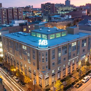 University of Baltimore and city skyline