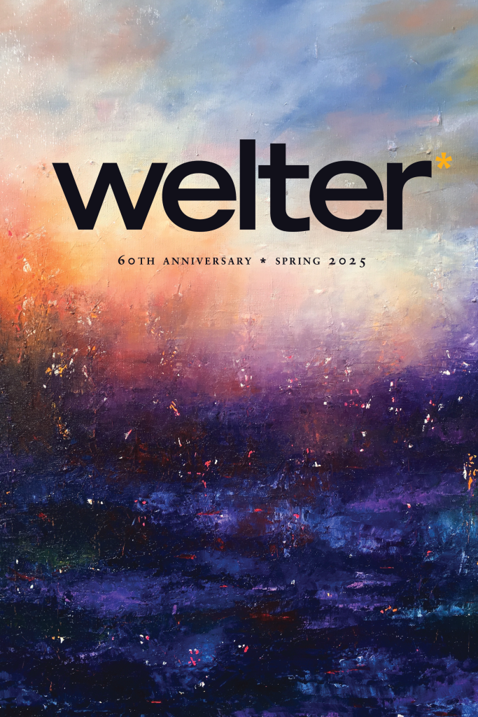 The cover of the 60th Anniversary edition of Welter, which features a colorful abstract painting
