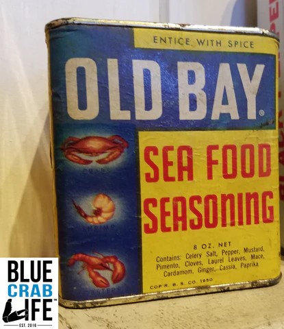 This is one of the original packaging and designs created for Old Bay seasoning. this is a can from the 1950s containing the original "The Baltimore Spice Co" label prior to McCormick purchasing the seasoning in 1990. As you can see the original label stated it was a Seafood seasoning due to it originally being marketed to fish markets around Baltimore. Today we now see this seasoning on many different variations of food.