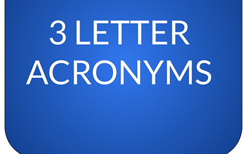 Jeopardy category 3 letter acronym