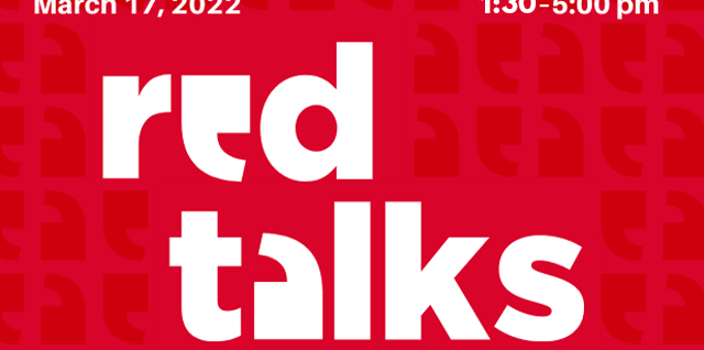 RED Talks logo with date of event