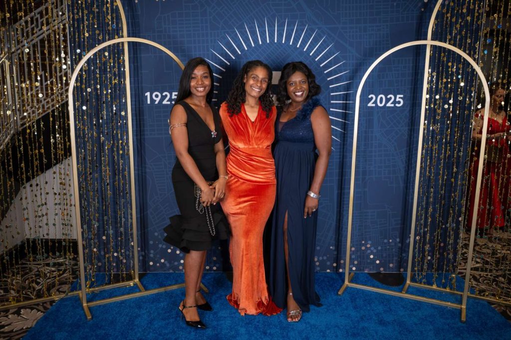 Ivana Tchouala Tiayack, Rebekah M. Opher, B.A. ’25, and Memory Jakata