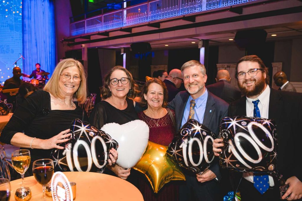 Barbara Aughenbaugh; Sally Reed-Aro, MBA ’03; Cindy Schuster, B.S. ’87, M.S. ’89; David Bobart; Jared Schuster, B.S. ’23