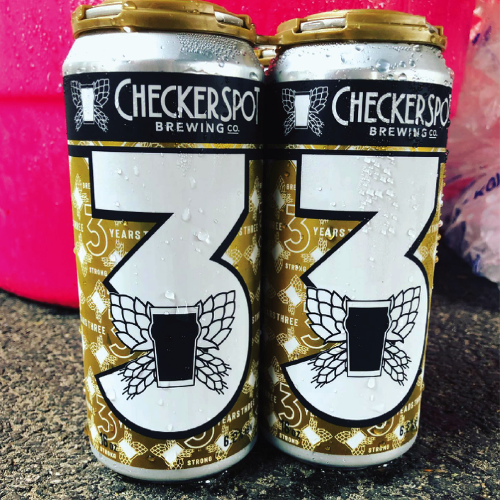 Photo of one of Adam Miller's designs for Checkerspot Brewing--33.